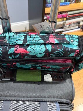 NWT LUG Trolley Cosmetic Case Medium FLAMINGO Makeup Cable Toys Snack Travel bag